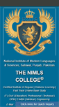 Mobile Screenshot of nimls.edu.pk